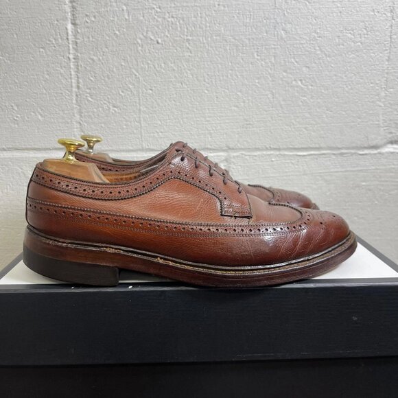Florsheim Imperial Kenmoor Wingtip Brown Leather Oxford Dress Shoes Men\'s 9 D main image 5